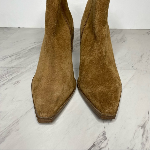 Steve Madden Sparrow Brown Suede Heeled Bootie 8M - Picture 11 of 16